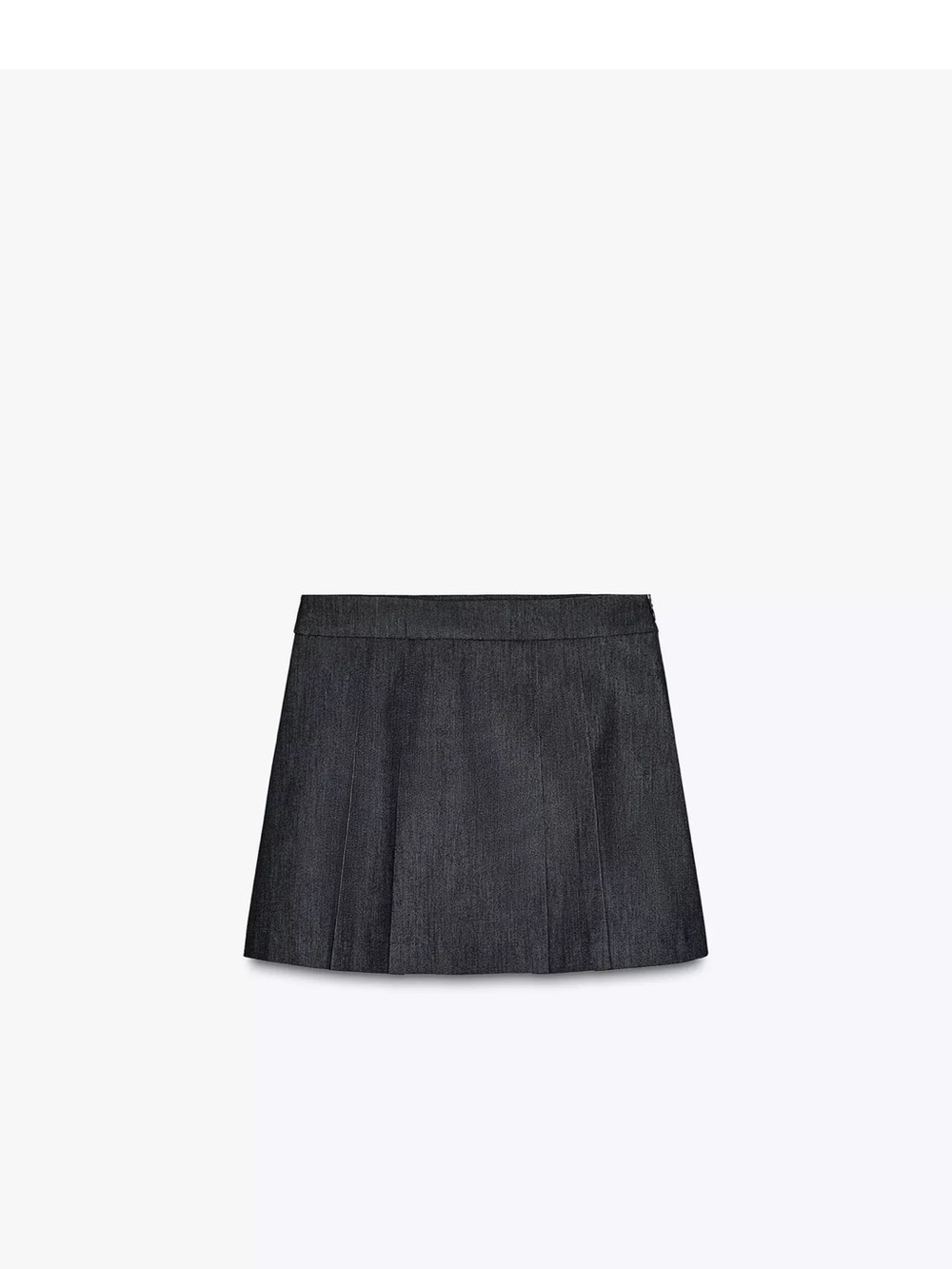 Classic dark denim Pleated Mini Skort